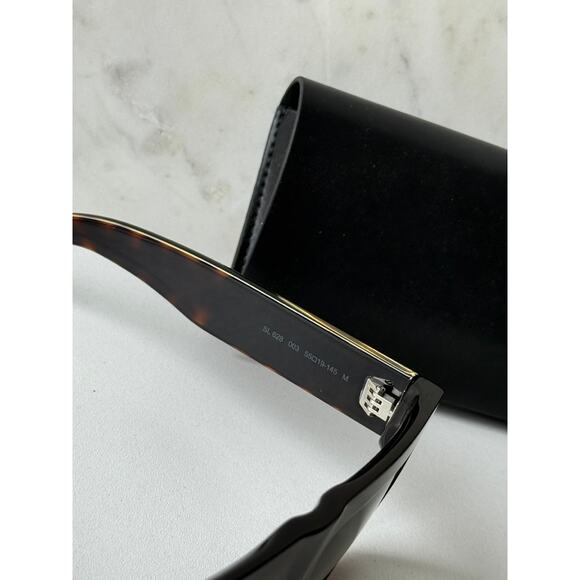 NEW Saint Laurent SL628 Flat Top Sunglasses in Havana Brown - Picture 10 of 10